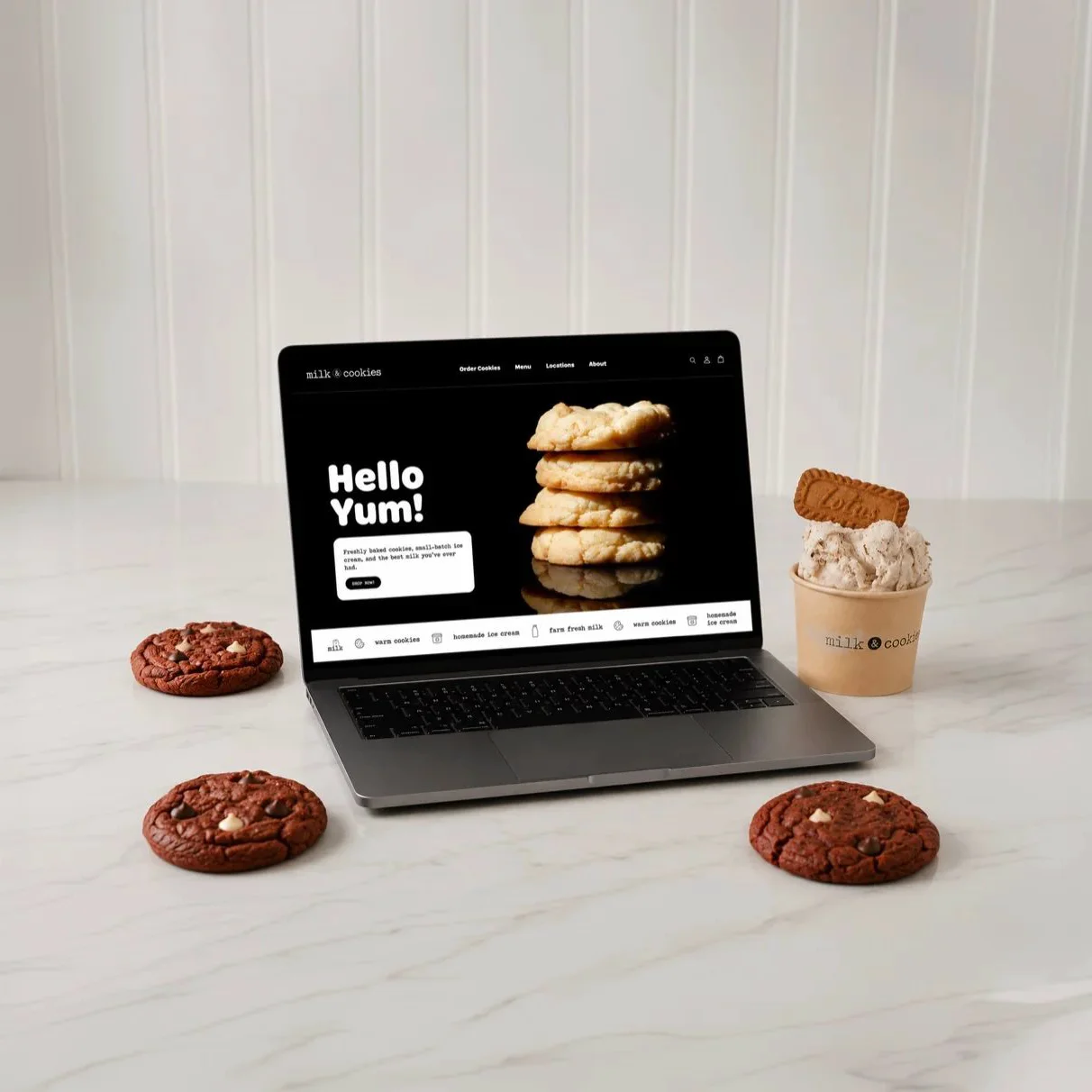 Milk & Cookies: Brand, website